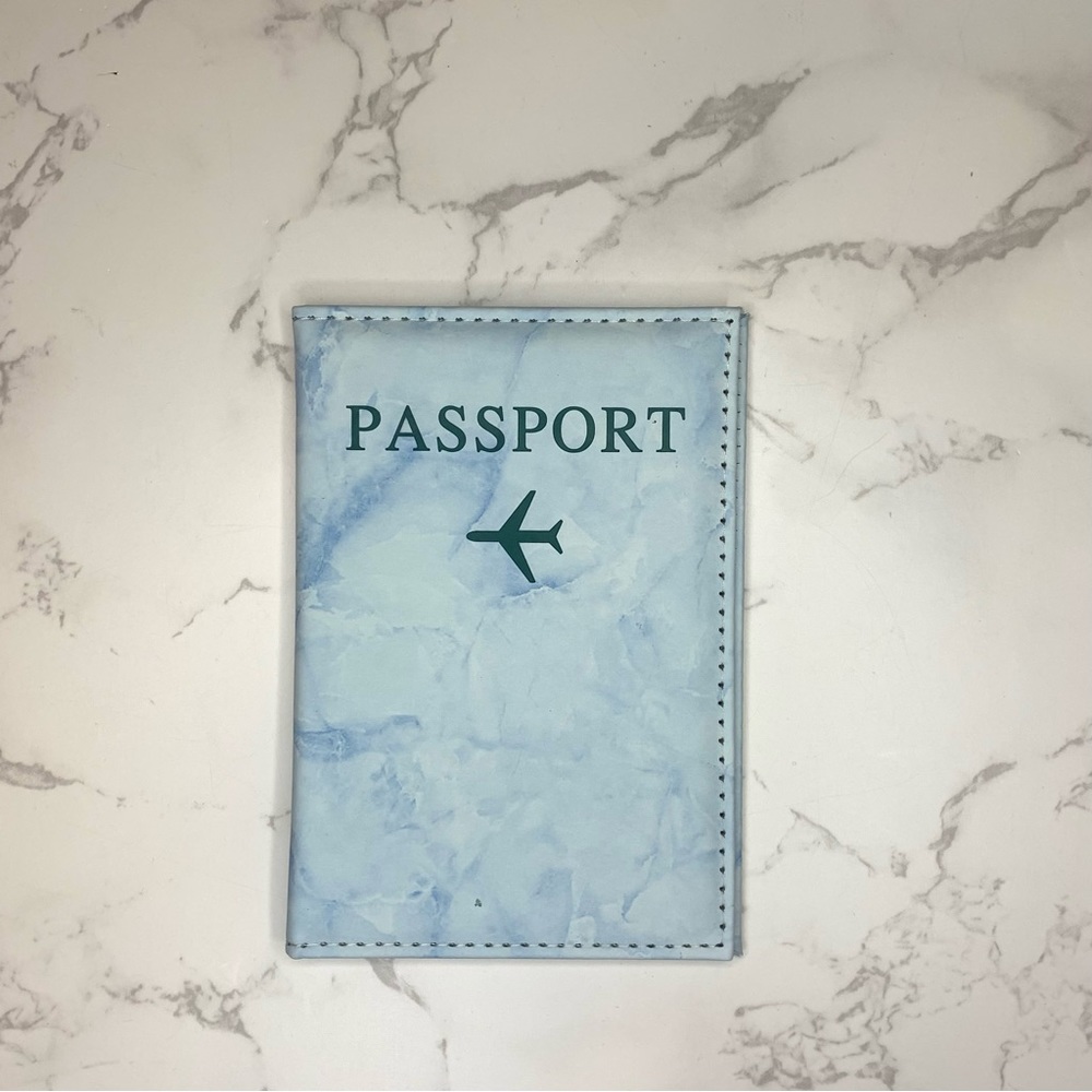 Tie dye Passport Holder Blue